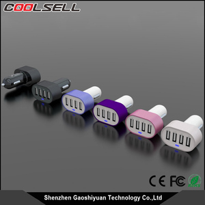 La meilleure vente nouveau design <span class=keywords><strong>4</strong></span> usb port charge rapide 3.0 coloré <span class=keywords><strong>chargeur</strong></span> de voiture pour <span class=keywords><strong>iphone</strong></span> 7 <span class=keywords><strong>s</strong></span> - Product Image 1