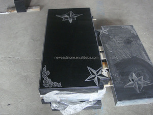 伝統的なロシア式天然中国産黒御影石墓石（1年間保証付き） - Product Image 6