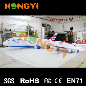 Sản Xuất Chuyên Nghiệp Của PVC Inflatable Sản Phẩm Quảng Cáo Máy Bay Khuyến Mãi Airplane Aeroplane Đồ Chơi Trò Chơi Cho Trẻ Em - Product Image 4