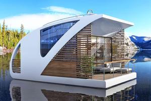Casa contenedor flotante portátil modular de lujo moderno, <span class=keywords><strong>hotel</strong></span> flotante prefabricado - Product Image 2