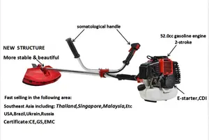 Gasolina manual cortador de cepillo bc330 2 tiempos 33cc Lassie equipos agrícolas CE estándar