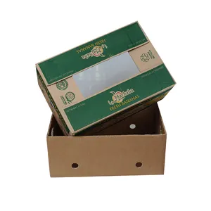 Custom cardboard banana carton box price for fruit and vegetable