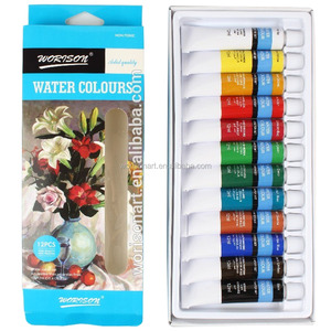 Juego de tubos de pintura de acuarela de 12ml de grado artístico, pintura de color agua no tóxica para lienzo, papel, dibujo de Bellas Artes - Product Image 3