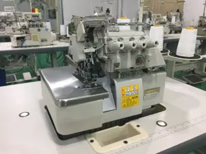 Máquina de costura, escolha dourada gc747n quatro fios alta velocidade unidade direta de poupança de energia industrial overlock máquina de costura