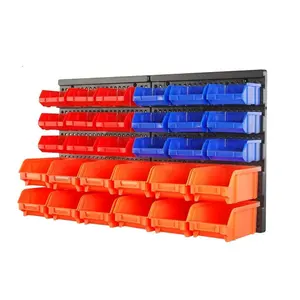 Plastic Storage Bins Warehouse Stack Stackable Plastic Parts Picking Storage Boxes Bins