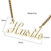 Bijoux en acier inoxydable plaqué or pour femmes, cadeau personnalisé, lettre initiale personnalisée, Logo, nom, collier ras du cou