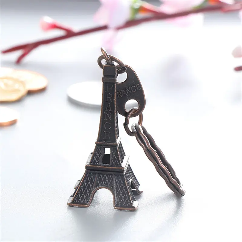 Eiffelturm Schlüssel bund Großhandel Schlüssel Souvenirs Paris Tour Retro Classic Schlüssel ring Dekoration Halter für Frauen Geschenk