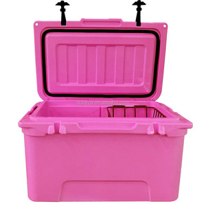 Modern 78 Liter Rotomolded Thermal Insulated Food Storage <strong>Cooler</strong> <strong>Box</strong> with <strong>Wheels</strong> Heavy Duty PE Custom Logo 7-Day Ice Retention - Product Image 4