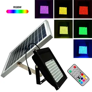 Bahçe güneş ışığı güneş projektör ile RGB led güneş led ışıkları açık IP 65
