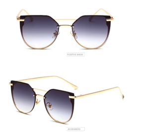 Nuevo colorido degradado <span class=keywords><strong>de</strong></span> color <span class=keywords><strong>de</strong></span> moda para <span class=keywords><strong>mujer</strong></span> ojo <span class=keywords><strong>de</strong></span> gato metal Oversized <span class=keywords><strong>gafas</strong></span> <span class=keywords><strong>de</strong></span> <span class=keywords><strong>sol</strong></span> - Product Image 6