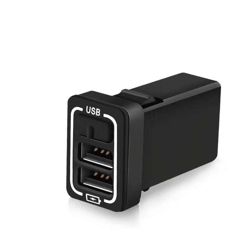 Быстрое зарядное устройство Mini usb для Toyota, оптовая продажа, автомобильное зарядное устройство с 2 портами obd USB