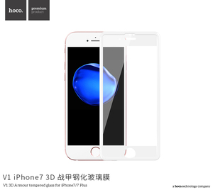 HoCo V1X 3D película de vidrio templado protector de pantalla para iPhone 7/8 transparente firme flexible bordes seguridad - Product Image 2