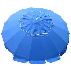 Al aire libre 8ft aluminio lujo Rainbow Beach Sun paraguas <span class=keywords><strong>con</strong></span> varillas de fibra de vidrio - Product Image 6