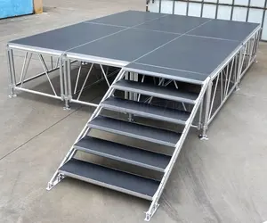Diskon besar perusahaan XY truss aluminium portabel seluler tari panggung bahan lantai portabel