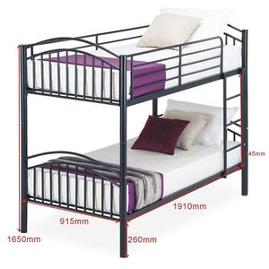 Cadre en métal Simple 2 Personne Enfants Adolescents Enfants et Adultes <span class=keywords><strong>empilable</strong></span> <span class=keywords><strong>Lit</strong></span> superposé - Product Image 2