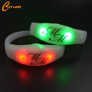 dmx Party items light up remote controlled led bracelet