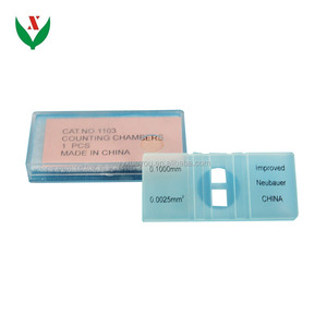 Hemocytometer Blood Counting Câmara com 100 Tampa Slips Hemacitometer Blood Cell Counting Laboratory Instruments - Product Image 2