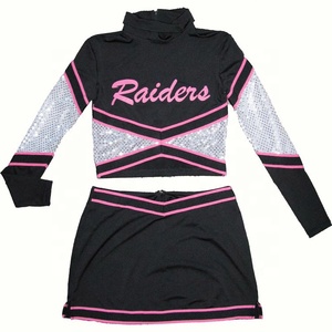 Fourniture directe en usine d'uniformes de cheerleading conçus sur mesure pour adultes Ensemble polyester spandex imprimé Costumes de cheerleading OEM - Product Image 4