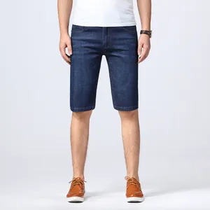 Мужские свободные прямые джинсовые шорты, повседневные тонкие короткие джинсы