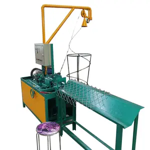 Vinyl double wire inlets manual operated chain link fence machine making with ISO9001 certificate