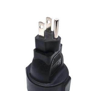 Industrial NEMA 5-15P to EU Schuko Female 15A 250V US 3Pin Male to <strong>Euro</strong> Schuko Female <strong>Adapter</strong> with 2 Outlets - Product Image 4