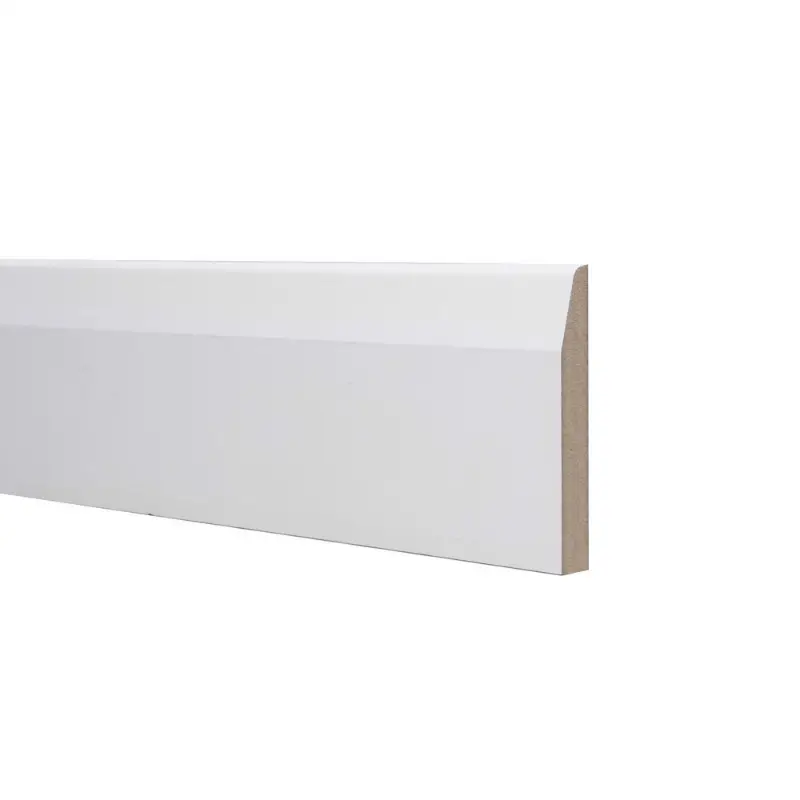 White Coated pre-primed Cheap MDF PINE S4S Baseboard Skirting Molding for home decor