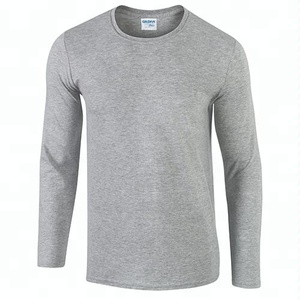 Kostenlose Probe Hersteller 180g/m² 100% Baumwolle Langarm T-Shirt - Product Image 1