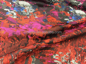 La venta de acciones de poliéster dobby tela de raso, diseño jacquard - Product Image 4