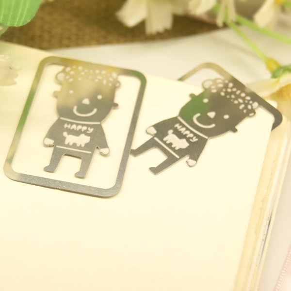 Personalized stationery gift small boy and gire style bookmark - Product Image 2