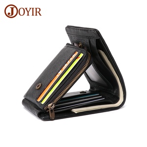 Joyir <span class=keywords><strong>de</strong></span> moda retro bolso hecho a mano <span class=keywords><strong>de</strong></span> los hombres <span class=keywords><strong>de</strong></span> Cuero billeteras caballeros inteligente RFID <span class=keywords><strong>carteras</strong></span> <span class=keywords><strong>de</strong></span> cuero - Product Image 1