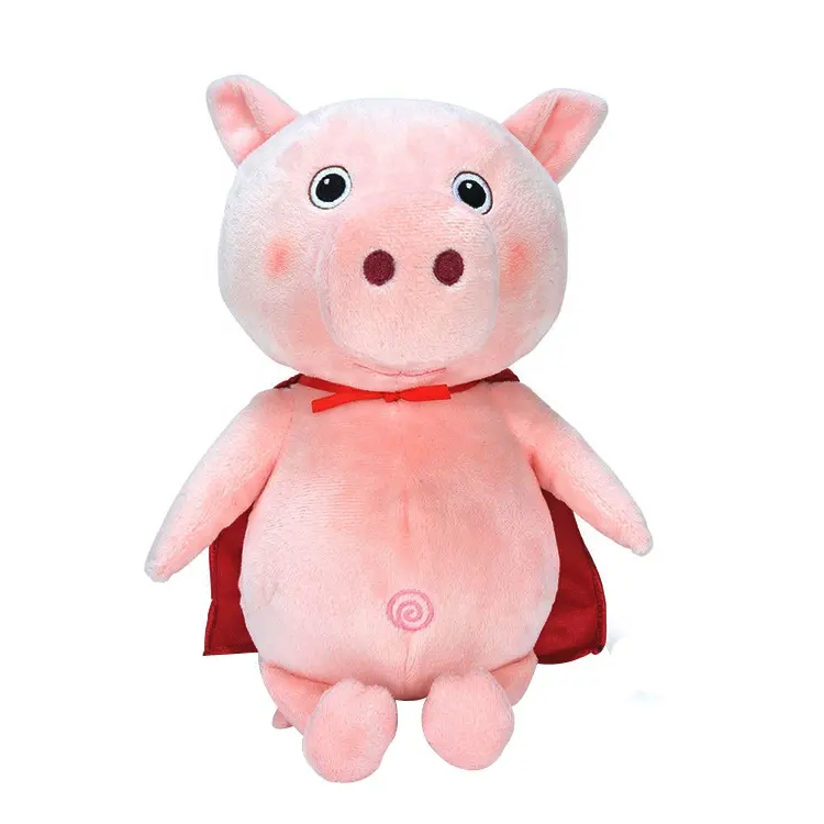 Porco de brinquedo gigante de pelúcia, rosa, azul, dança da guiné, fofo, super-homem, grande graduação, animal macio, pelúcia, venda