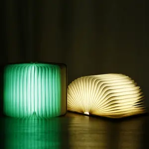 Lampe Led USB pliable en forme de livre, luminaire décoratif idéal pour un cadeau