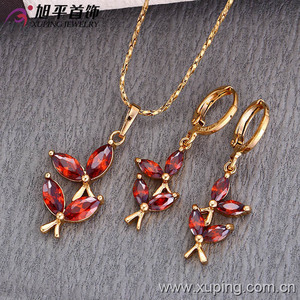 62510-Xuping <strong>Costume</strong> Jewelry Hot Item Promotion Gold Jewelry Set - Product Image 4