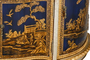 Armadietto da esposizione per vino dipinto a mano sul tavolino di lusso <span class=keywords><strong>con</strong></span> <span class=keywords><strong>arredamento</strong></span> antico stile legno di alta qualità <span class=keywords><strong>mobili</strong></span> per la casa per la camera da letto 1pc - Product Image 4
