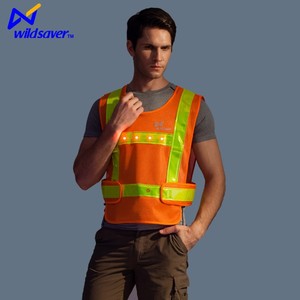 Cremallera Frontal De Utilidad Inspector De Seguridad de alta Visibilidad <span class=keywords><strong>Chaleco</strong></span> Reflectante Con Tiras - Product Image 3