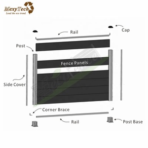 Valla de privacidad con <span class=keywords><strong>cierre</strong></span> Horizontal, wpc - Product Image 6