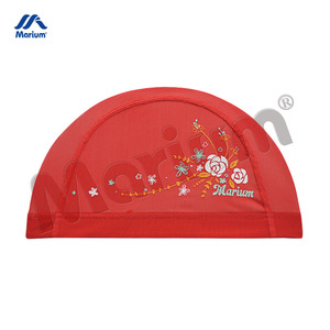 Gorros de natación personalizados unisex para niños y adultos Nylon Spandex Protección para cabello largo Dry Fit - Product Image 4