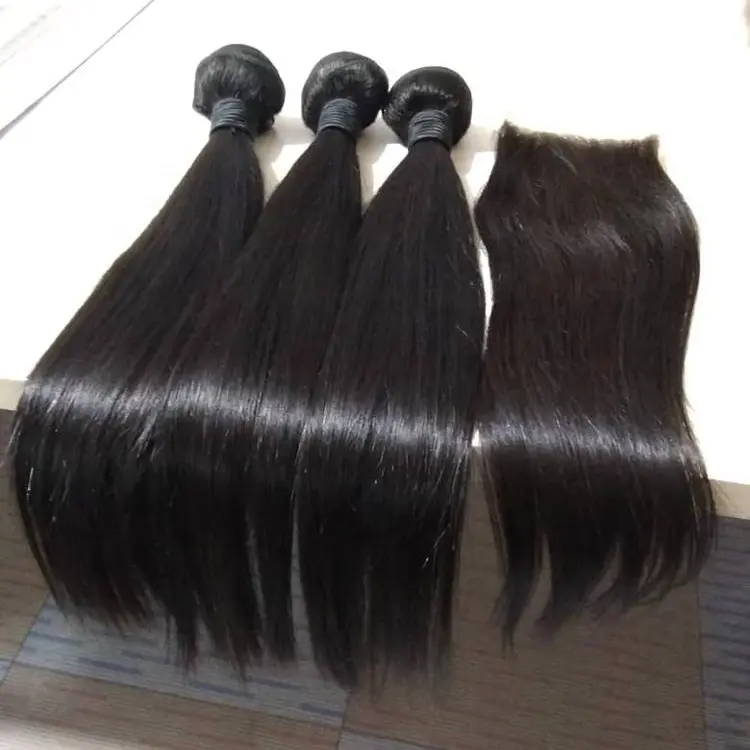 Qingdao Haiyi Onverwerkte Cuticula Uitgelijnd Haar Braziliaanse Silky Straight Virgin Hair