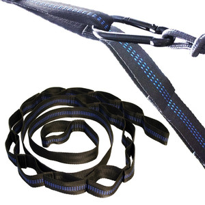 Accessori per amaca da campeggio e da campeggio all'aperto con cinturini ad anello per moschettoni da arrampicata con gancio per chiusura a bottone - Product Image 4