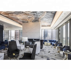 <span class=keywords><strong>Sofa</strong></span> Seksional Mewah Modern untuk Hotel Bintang 3-5 Rangka Kayu Solid Furnitur Lobi Komersial - Product Image 4