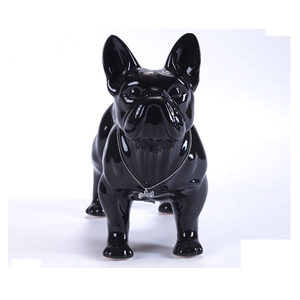 Decorazione per Soggiorno, Regalo per Migliore Amico, <span class=keywords><strong>Bulldog</strong></span> <span class=keywords><strong>Francese</strong></span> in Resina Nera - Product Image 2