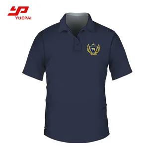 OEM Sport 100 polyester man sublimation anti-baterial golf shirt wholesale Polo shirt