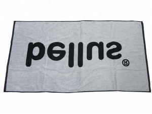 Logo lujo relieve blanco <span class=keywords><strong>y</strong></span> negro playa Logotipo de toalla - Product Image 2