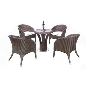 <span class=keywords><strong>Conjunto</strong></span> de <span class=keywords><strong>Mesa</strong></span> <span class=keywords><strong>y</strong></span> <span class=keywords><strong>Sillas</strong></span> de Jardín de Diseño Contemporáneo en Ratán, No Plegable - Product Image 3