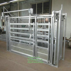 Nouvel équipement d'attelage pour bovins, étrier vétérinaire pour vaches avec attaches de tête pour bovins, acier galvanisé à chaud, vert - Product Image 2