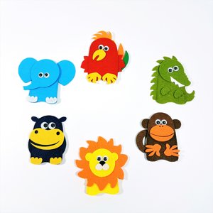 Giocattoli Educativi per bambini animali Africani Feltro <span class=keywords><strong>marionette</strong></span> <span class=keywords><strong>da</strong></span> Dito - Product Image 2