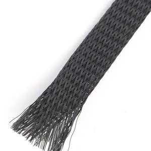 50mm car sleeve PET expandable braided cable sleeving