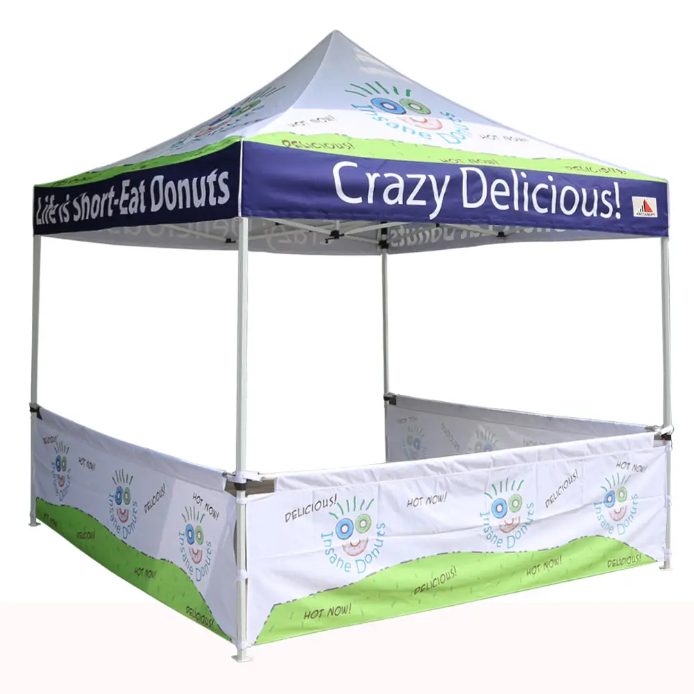10x10ft Pop Up Canopy Factory 100% Waterproof Aluminum folding tent gazebo Easy Up Instant Printed Custom Canopy storage shed
