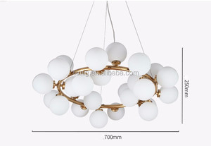 Simig lighting lampada a sospensione moderna a <span class=keywords><strong>sfera</strong></span> in vetro fagioli magici soggiorno <span class=keywords><strong>lampadario</strong></span> - Product Image 4