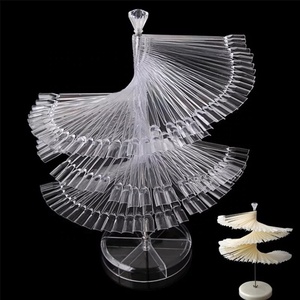 120 pièces couleur plastique Base châssis spirale couleur carte de couleur ventilateur amovible affichage vernis à <span class=keywords><strong>ongles</strong></span> présentoir <span class=keywords><strong>nuancier</strong></span> - Product Image 3